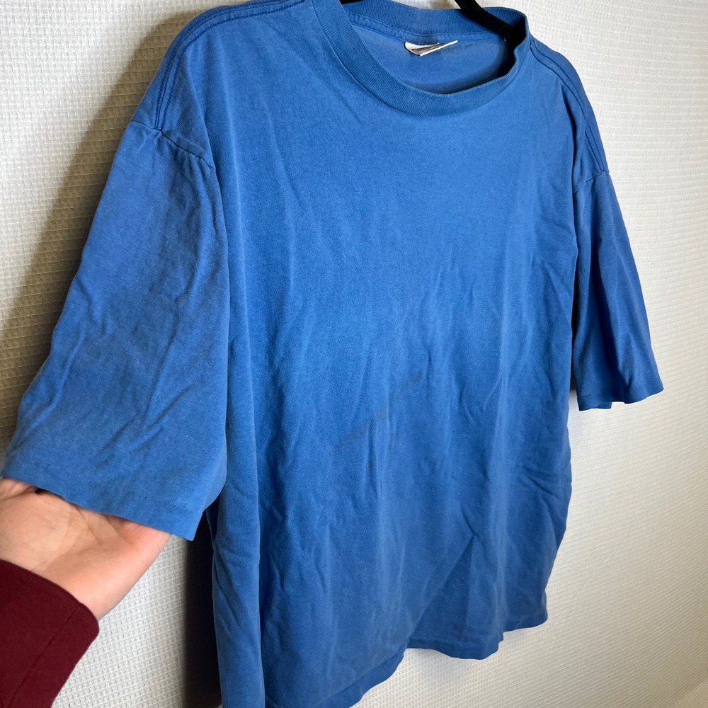 Vintage 20/20 Sport Blue Single Stitch T-Shirt Mens XL Made in‎ USA Blank 90s